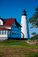 Bakers Island Lighthouse Tower in Massachusetts